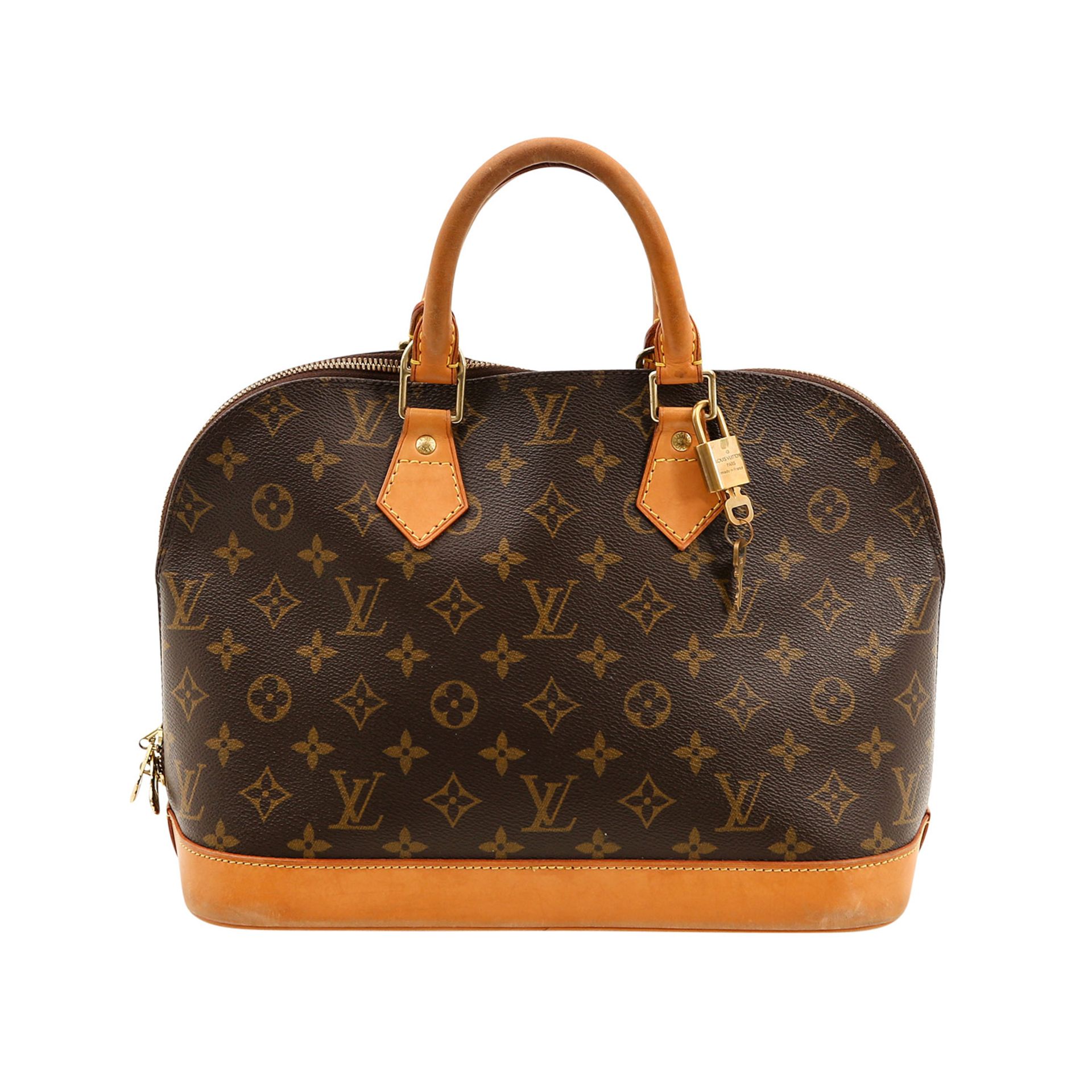 LOUIS VUITTON Henkeltasche "ALMA PM", Koll.: 2004. NP.: 1.150,-€. Monogram Canvas Serie mit