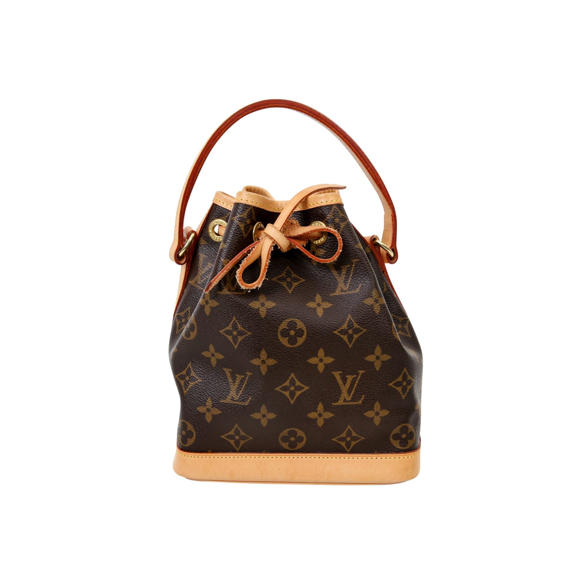 LOUIS VUITTON Handtasche "NOÉ BB", Koll. 2005, Akt. NP: 915,-€. Monogram Canvas Serie, verstärkter