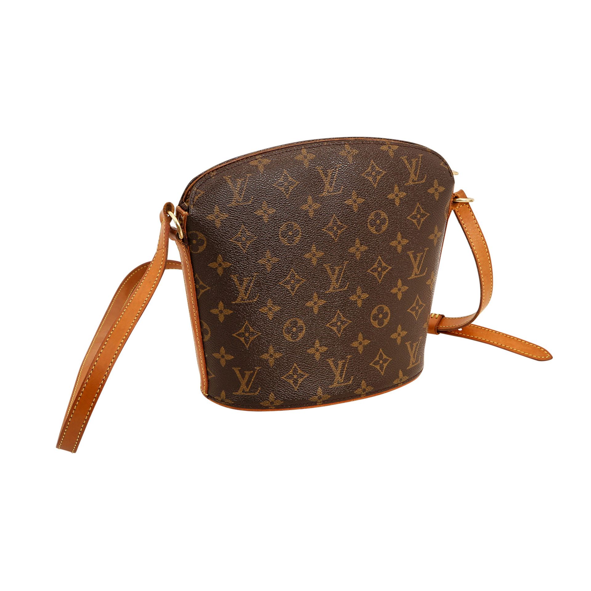 LOUIS VUITTON Schultertasche "DROUOT", Koll.: 2002. NP.: 875,-€. Monogram Canvas Serie. - Bild 2 aus 7