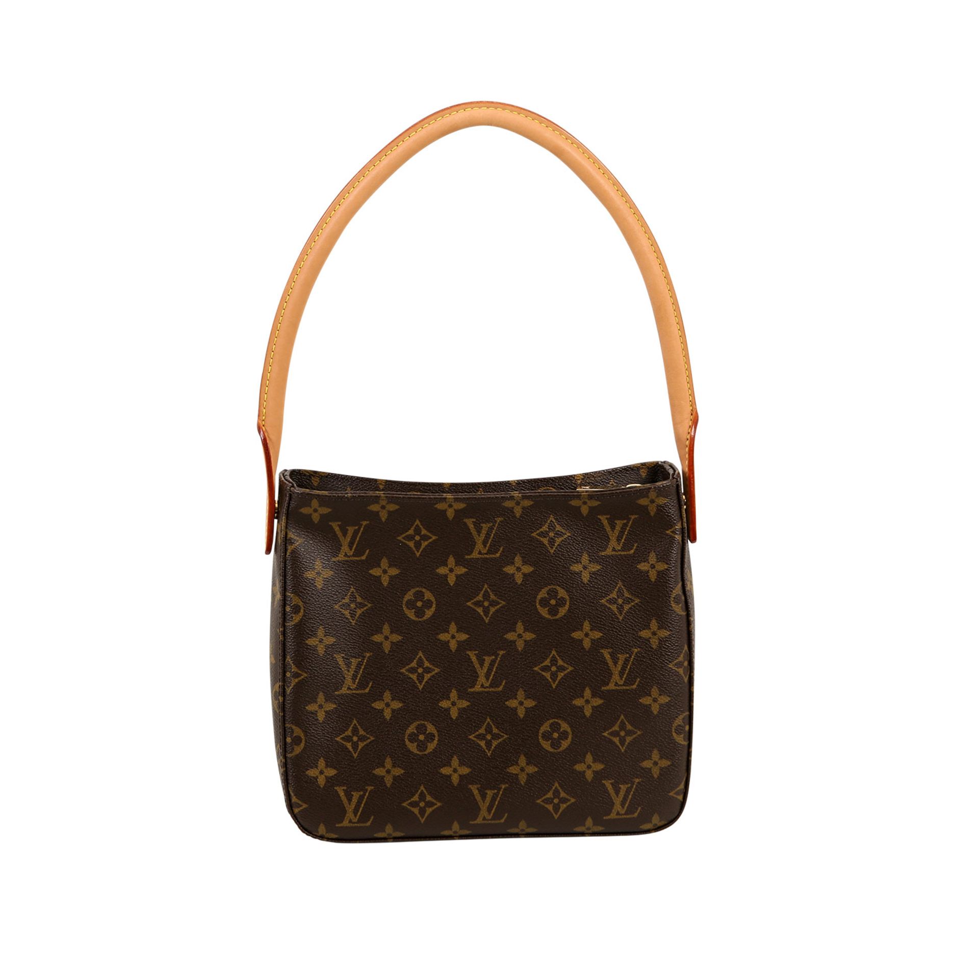 LOUIS VUITTON Handtasche "LOOPING PM" Koll. 2003. Monogram Canvas Serie, runder Lederhenkel mit - Bild 4 aus 7