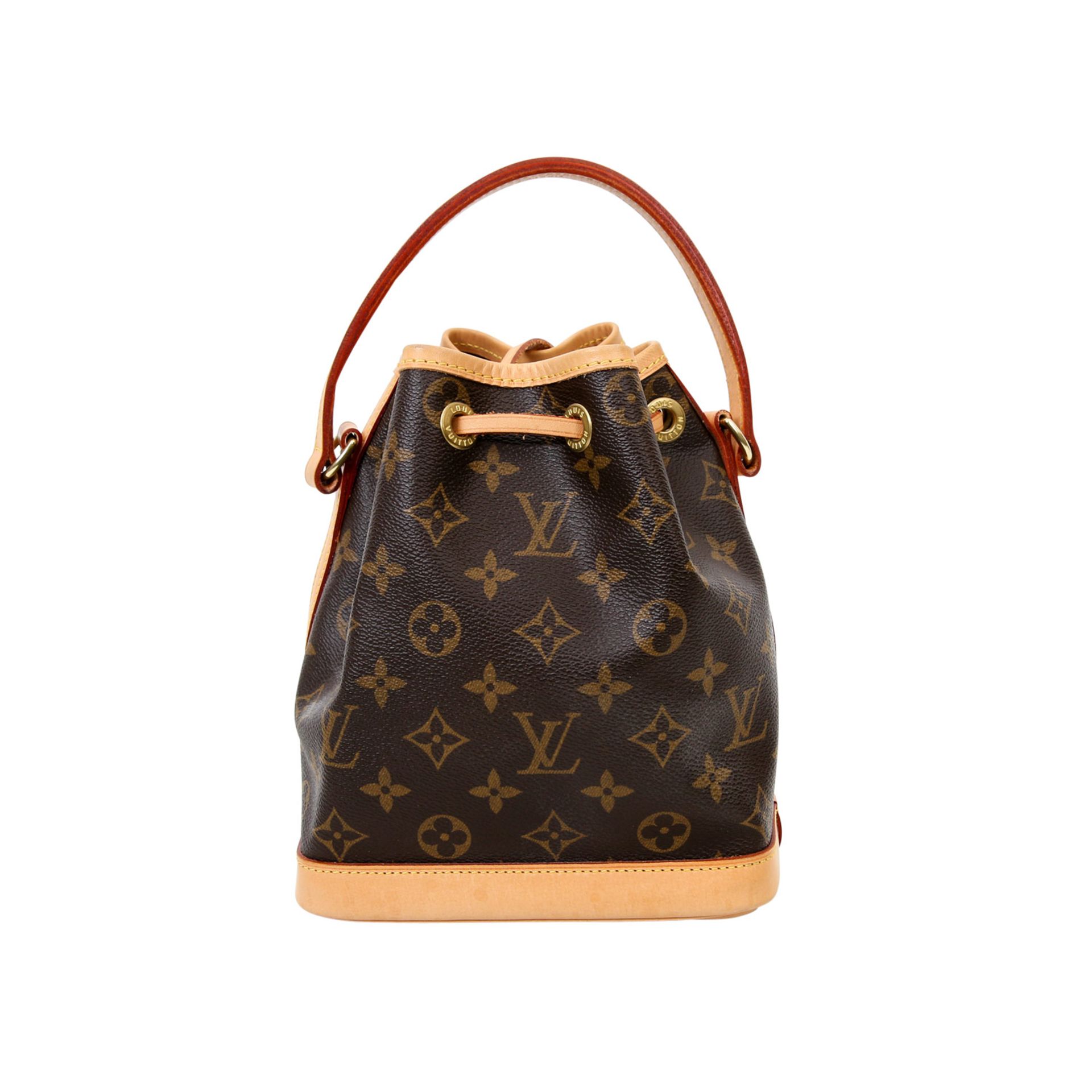 LOUIS VUITTON Handtasche "NOÉ BB", Koll. 2005, Akt. NP: 915,-€. Monogram Canvas Serie, verstärkter - Bild 4 aus 7