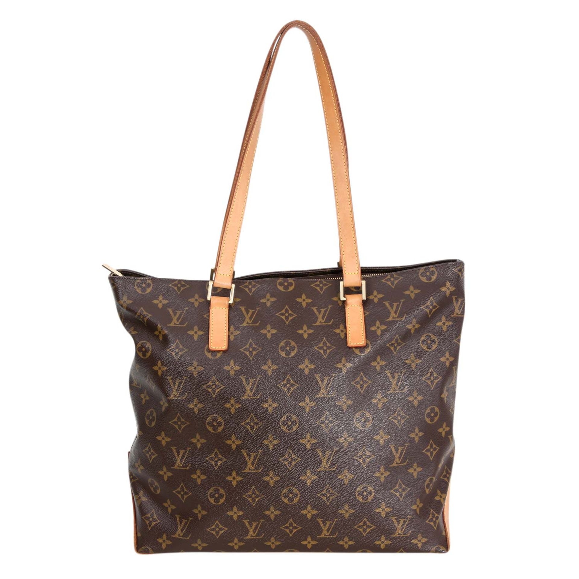 LOUIS VUITTON Schultertasche "CABAS MEZZO", Koll. 2003. Monogram Canvas Serie, Boden und