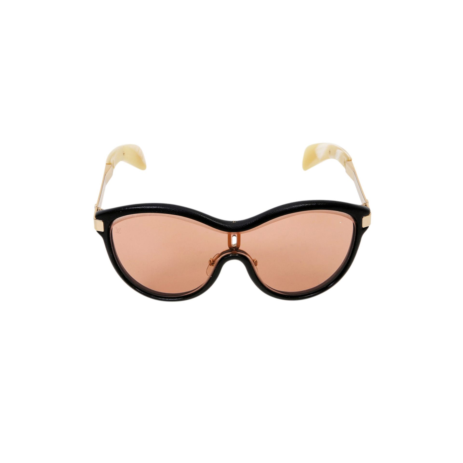 LOUIS VUITTON Sonnenbrille "GOLD FAYE", NP. ca.: 650,-€. Gläser in Rosa getönt, Umrandung aus