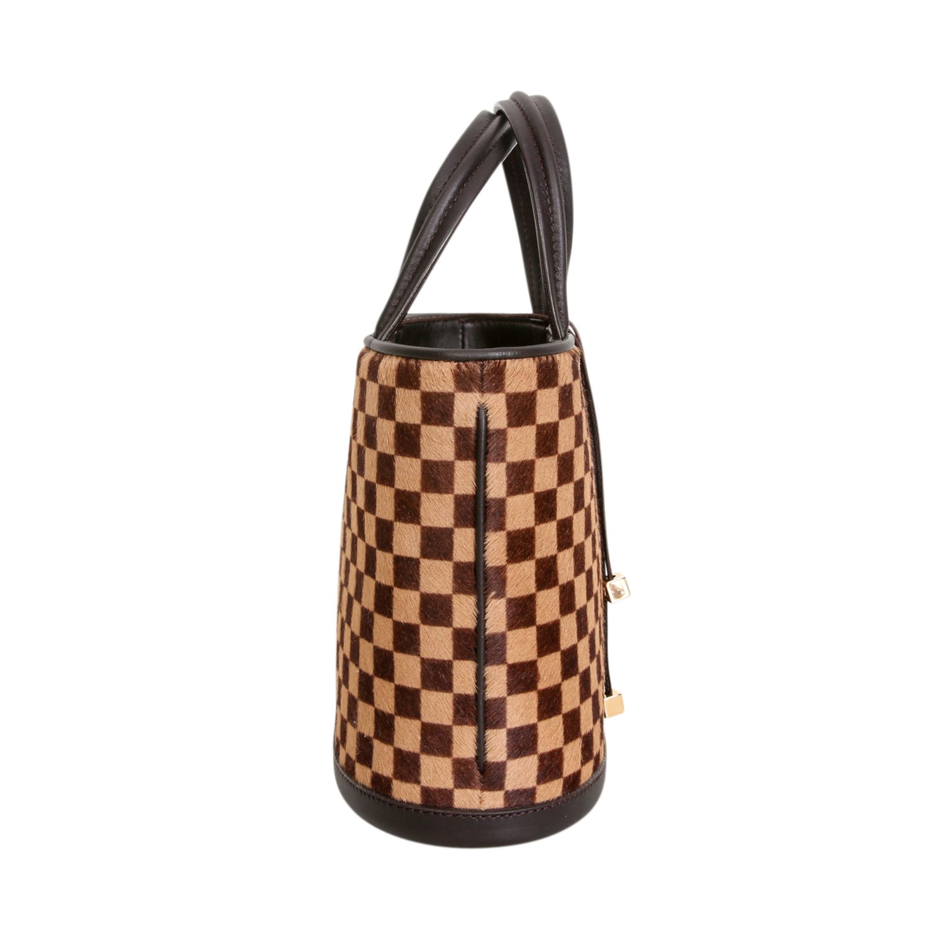 LOUIS VUITTON Henkeltasche "IMPALA", Koll.: 2002, NP.: ca. 700,-€. Damier Sauvage Serie aus Ponyfell - Bild 3 aus 7