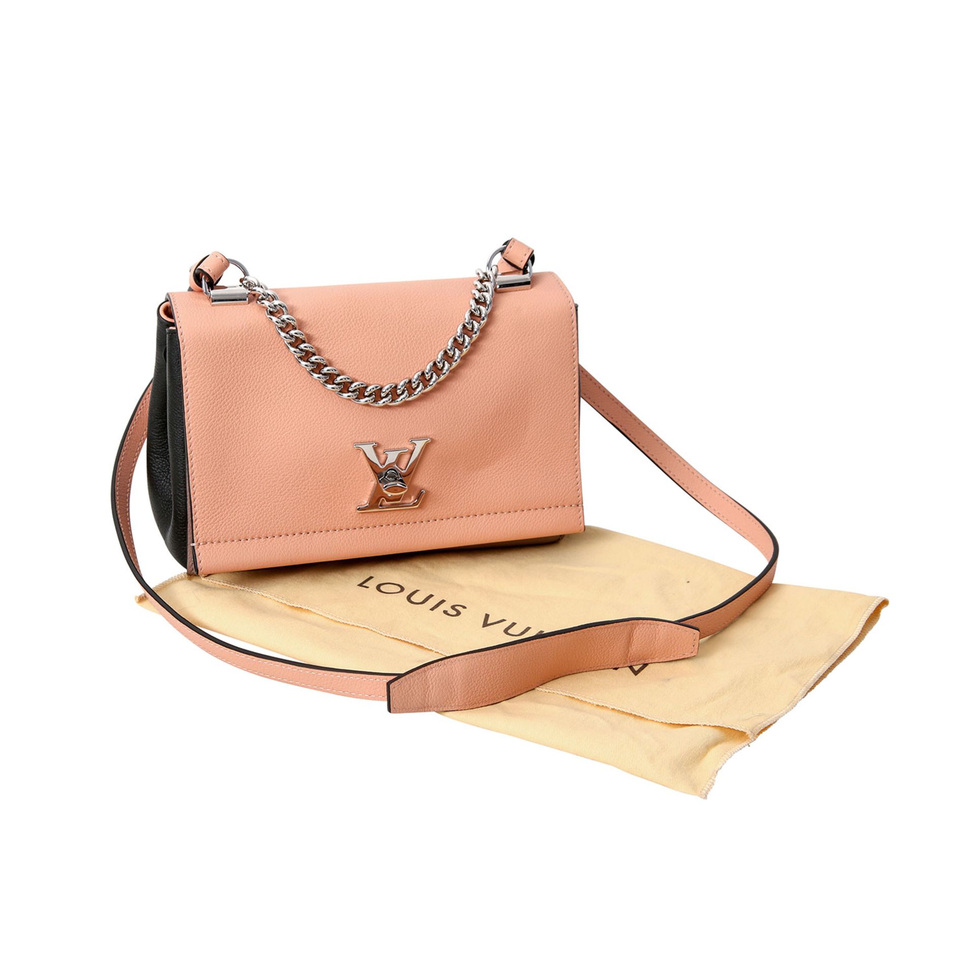 LOUIS VUITTON Crossbody Bag "LOCK ME 2 BB", Koll. 2015. Akt. NP.: 1.690,-€. Softes Kalbsleder in - Bild 6 aus 7