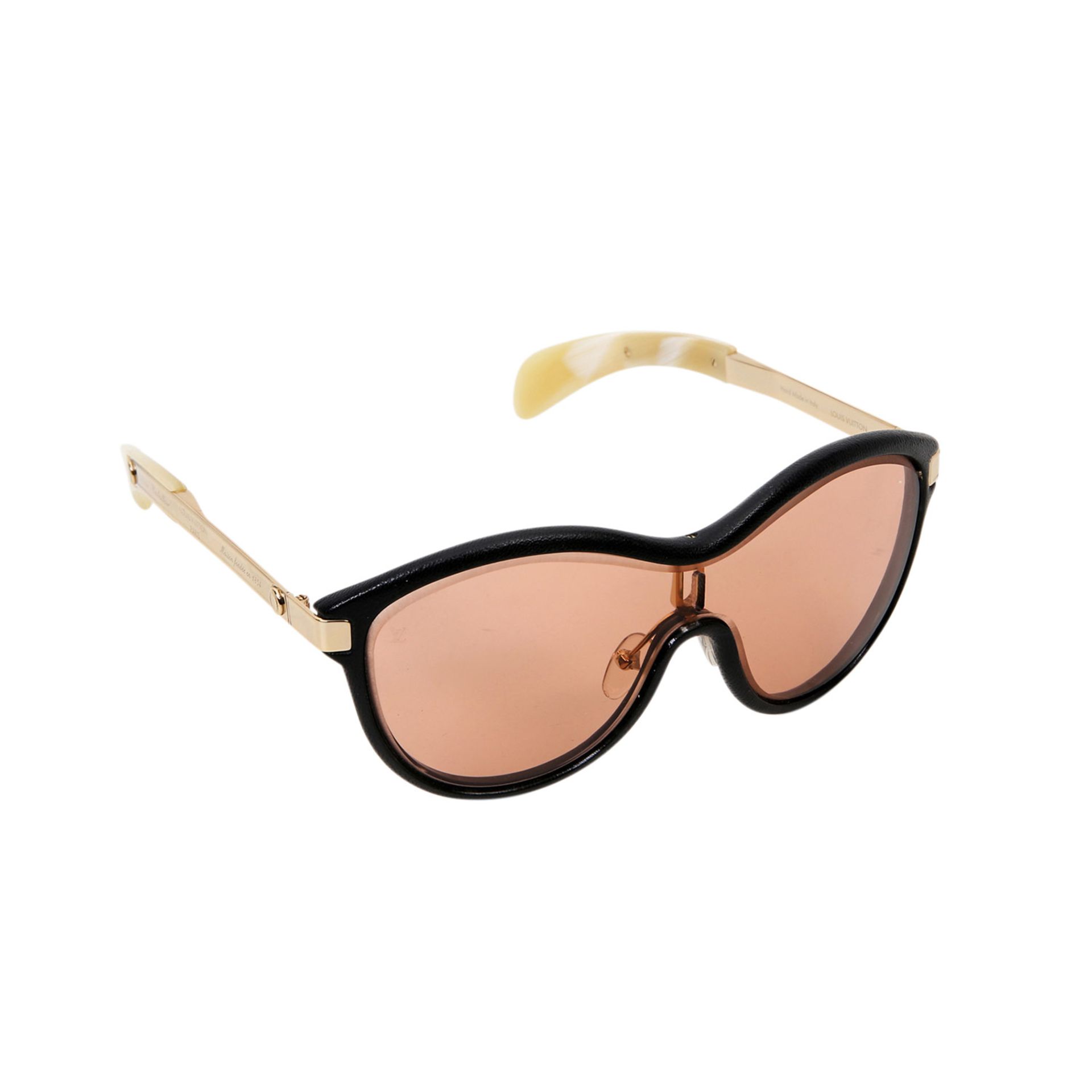 LOUIS VUITTON Sonnenbrille "GOLD FAYE", NP. ca.: 650,-€. Gläser in Rosa getönt, Umrandung aus - Bild 2 aus 7