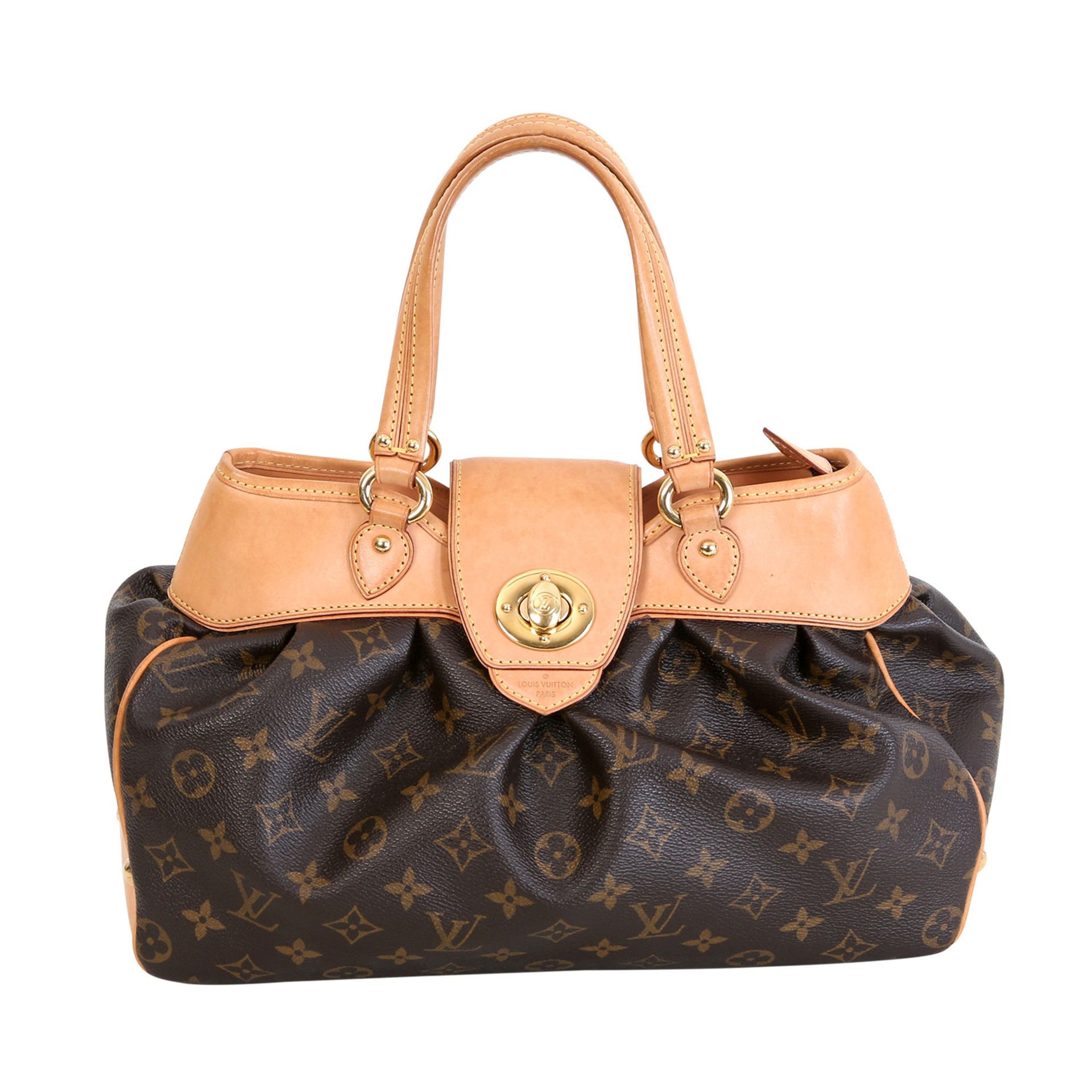 LOUIS VUITTON Henkeltasche "BOETIE PM", Koll. 2009. Letzter LP. ca.: 1.200,-€. Monogram Canvas