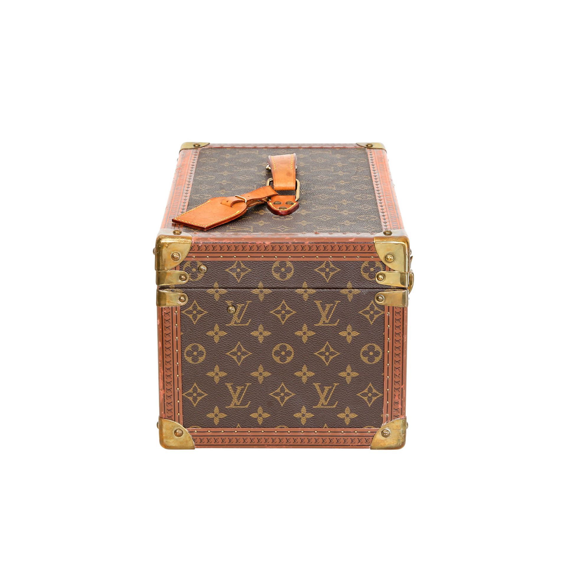 LOUIS VUITTON VINTAGE Kosmetikkoffer "BOITE BOUTEILLES GLACE": Akt. NP.: 3.700,-€. Monogram Canvas - Bild 3 aus 6