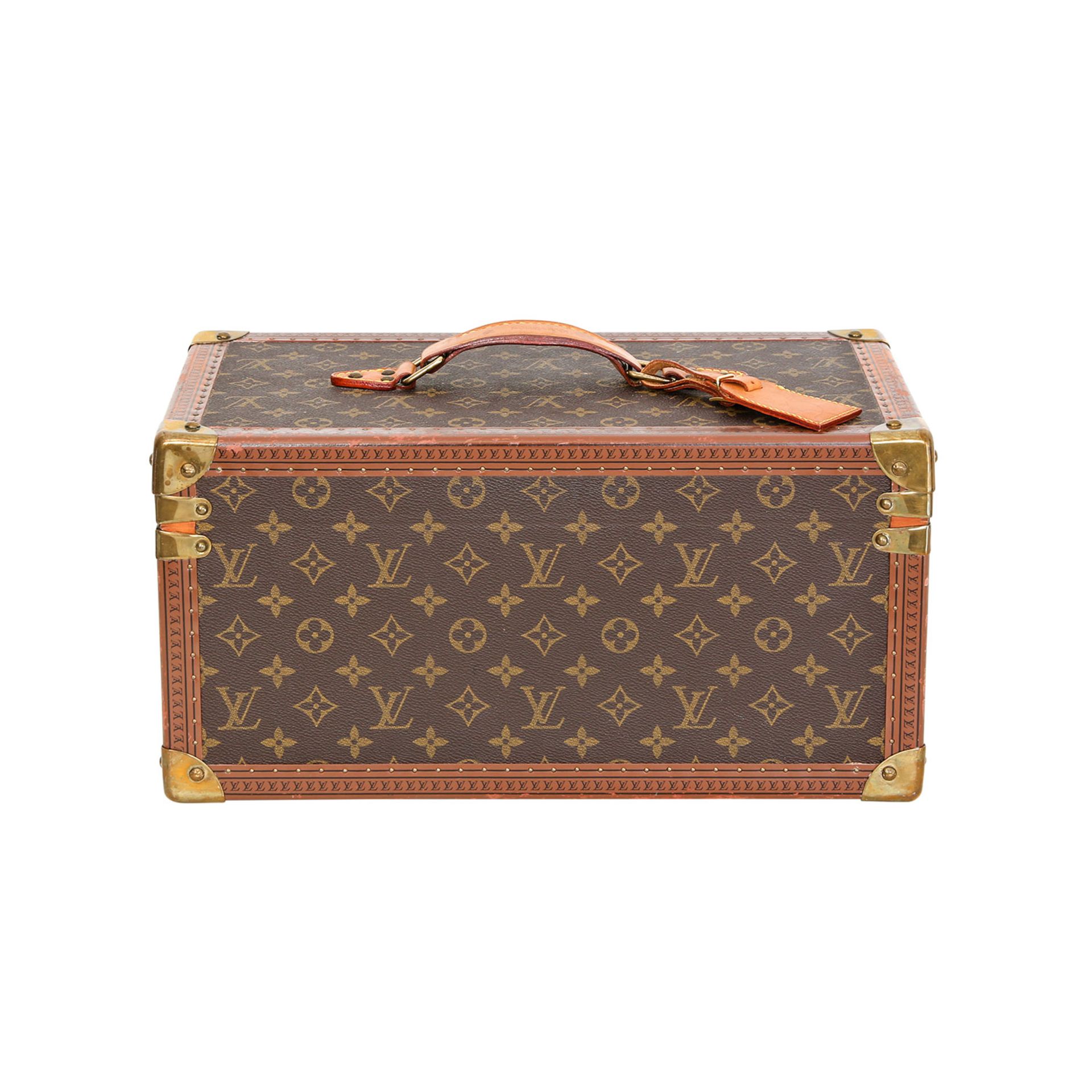 LOUIS VUITTON VINTAGE Kosmetikkoffer "BOITE BOUTEILLES GLACE": Akt. NP.: 3.700,-€. Monogram Canvas - Bild 4 aus 6