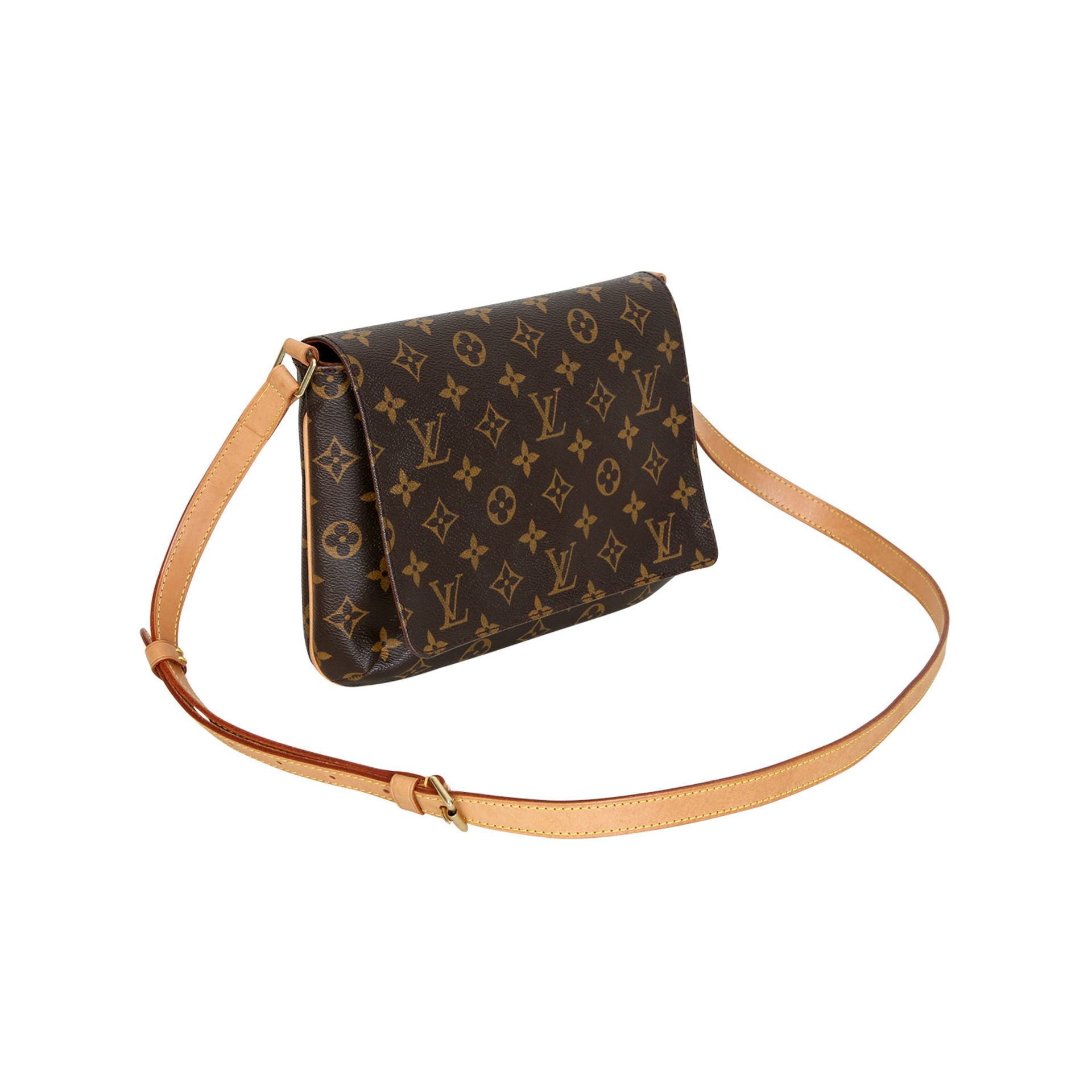 LOUIS VUITTON Umhängetasche "MUSETTE TANGO", Koll.: 2004. Monogram Canvas Serie, breiter - Bild 2 aus 6