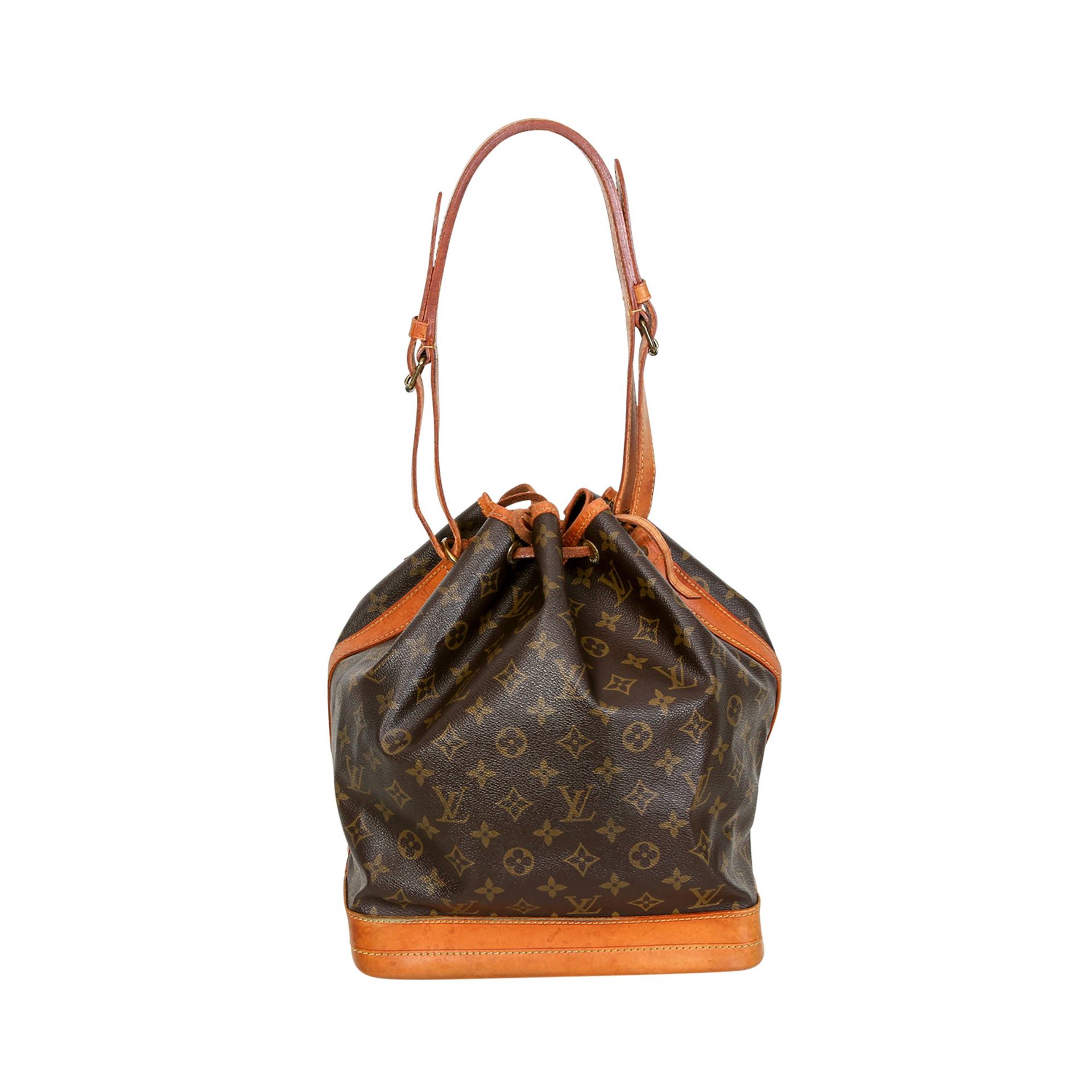 LOUIS VUITTON VINTAGE Schultertasche "NOÉ", akt. NP.: 1.140,-€. 80er Jahre. Monogram Canvas Serie, - Bild 4 aus 7