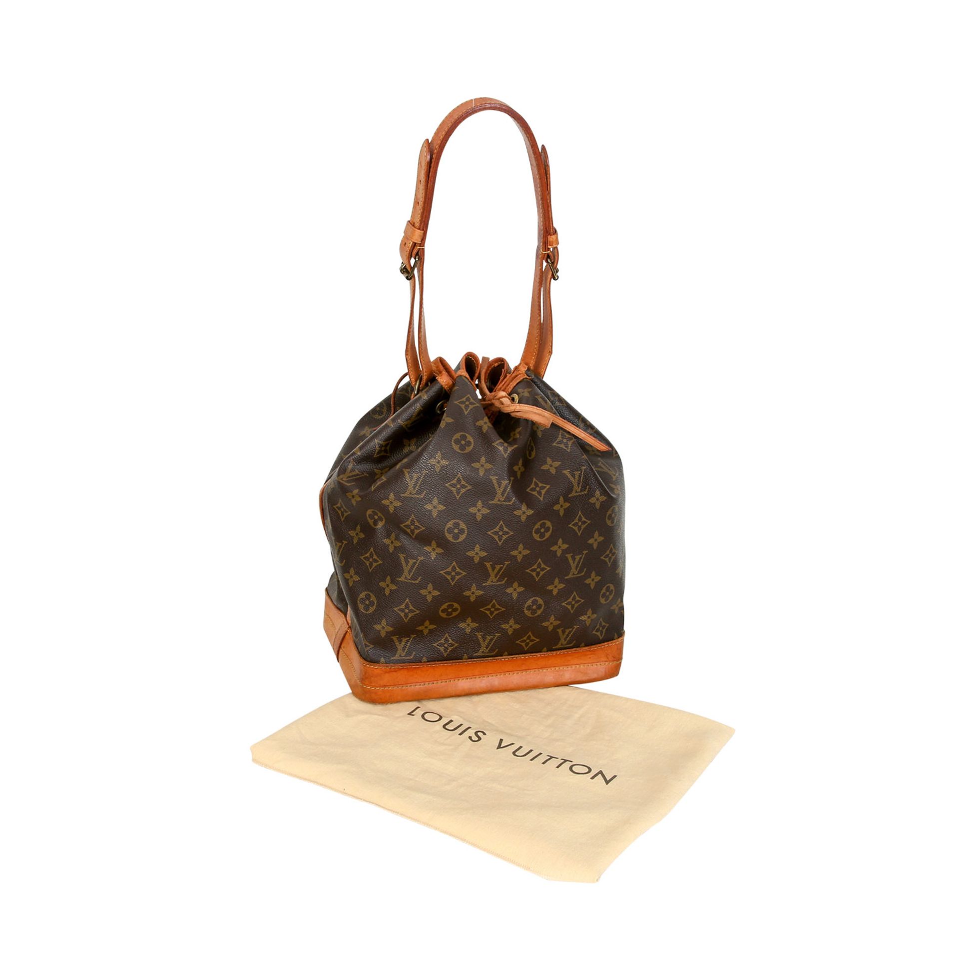 LOUIS VUITTON VINTAGE Schultertasche "NOÉ", akt. NP.: 1.140,-€. 80er Jahre. Monogram Canvas Serie, - Bild 6 aus 7