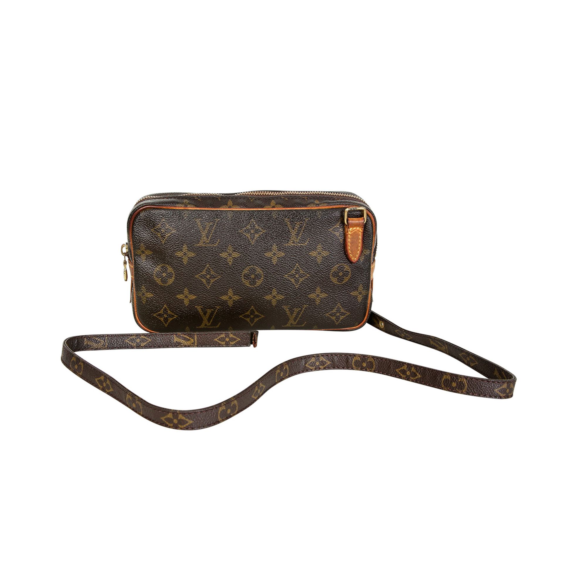 LOUIS VUITTON VINTAGE Umhängetasche "MARLY", Koll.: 1994. Monogram Canvas Serie, Rindsleder - Bild 4 aus 9