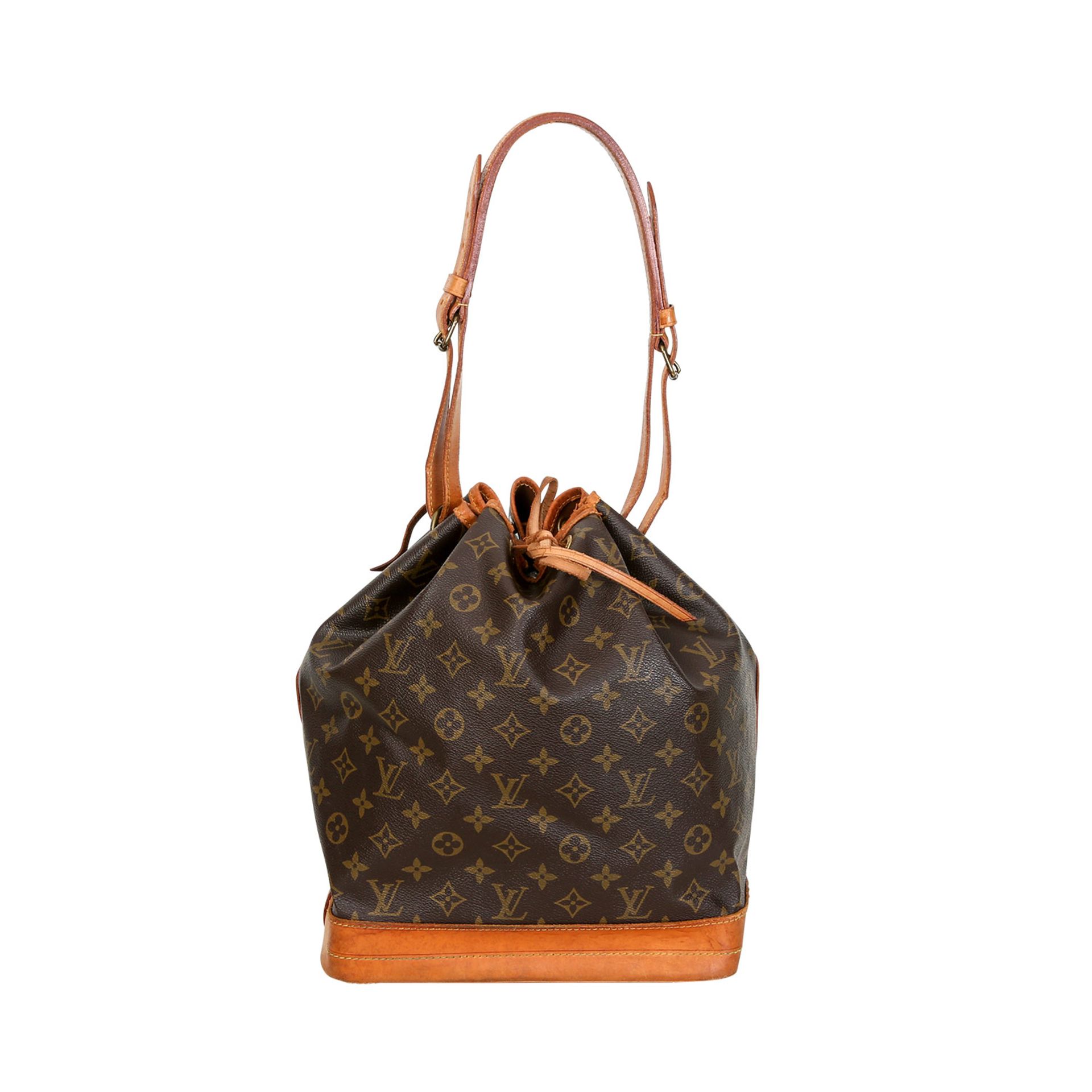 LOUIS VUITTON VINTAGE Schultertasche "NOÉ", akt. NP.: 1.140,-€. 80er Jahre. Monogram Canvas Serie,