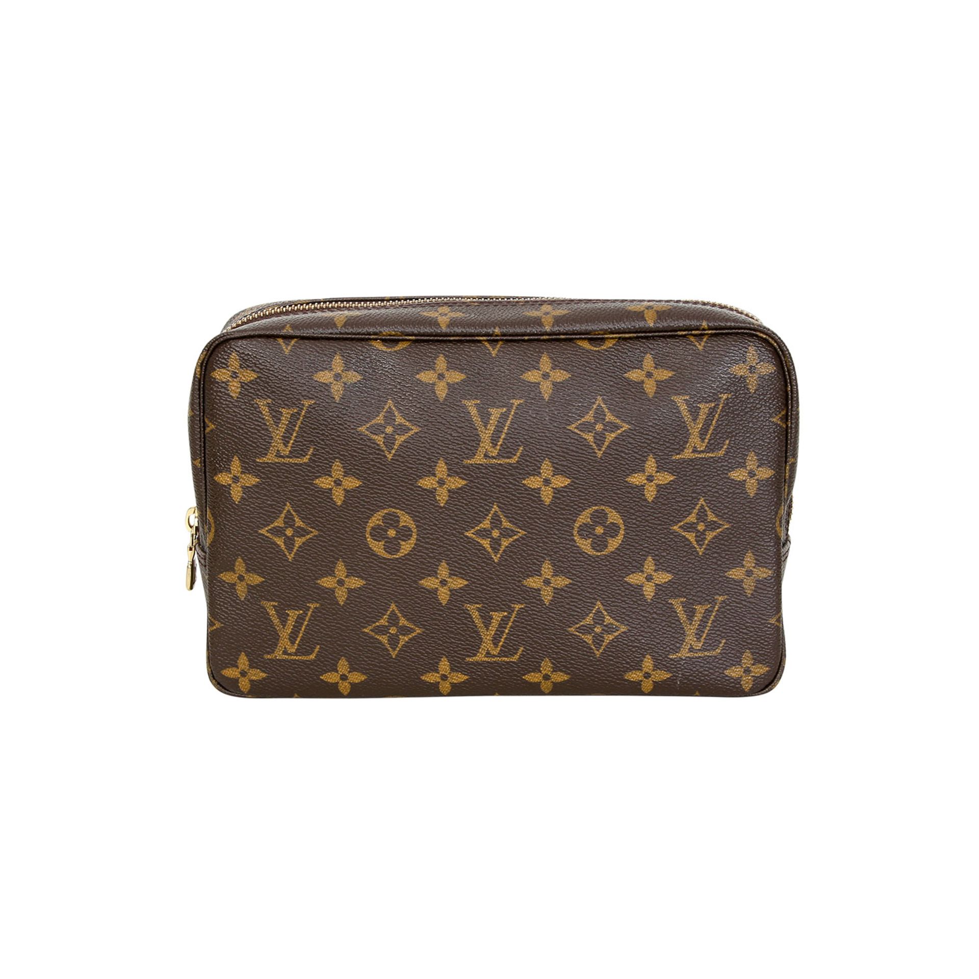 LOUIS VUITTON VINTAGE Kosmetiktasche "TROUSSE TOILETTE 23". Koll. 1997. Monogram Canvas Serie,