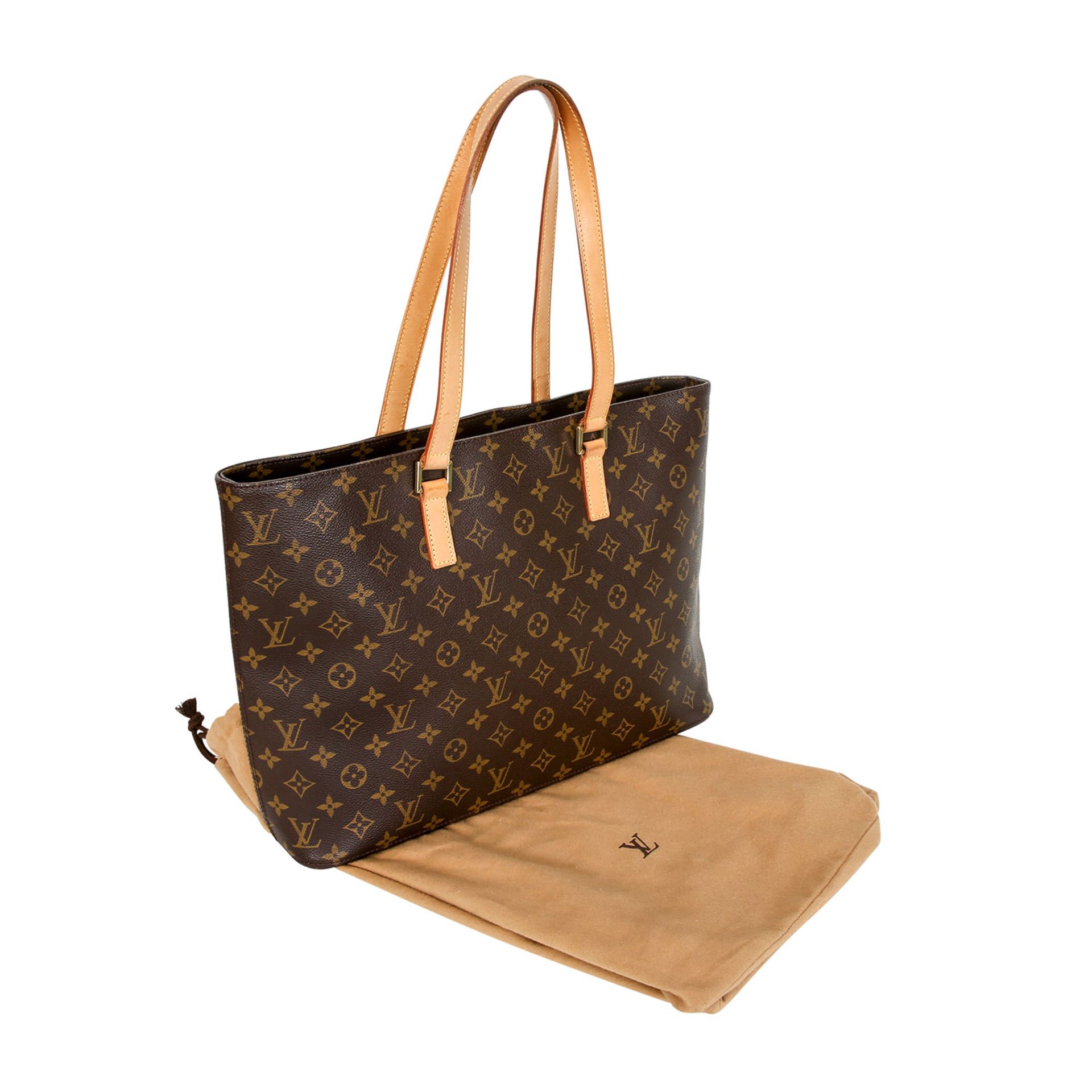 LOUIS VUITTON Schultertasche "LUCO", Koll.: 2000. Monogram Canvas Serie, zeitlose Form mit - Bild 6 aus 7