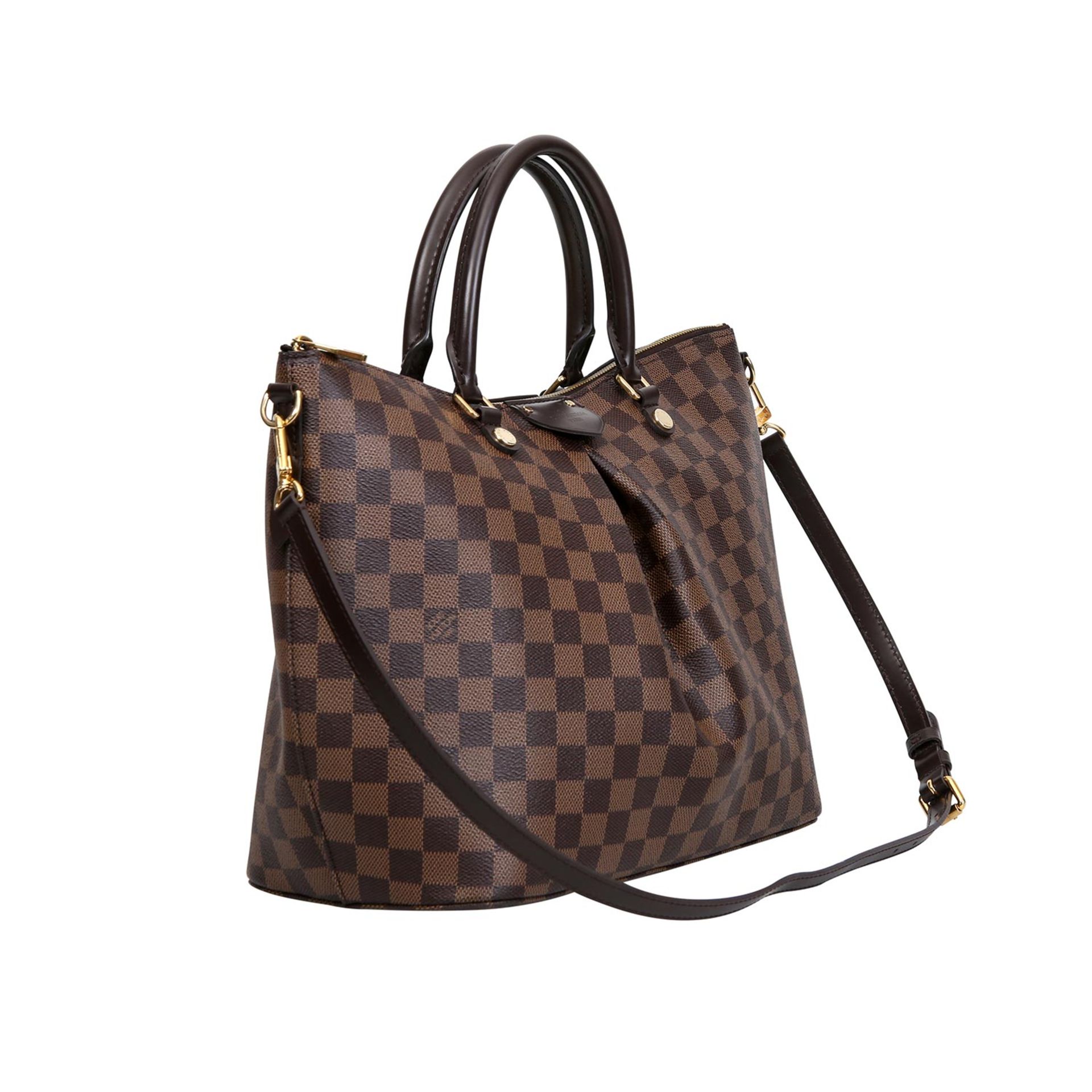 LOUIS VUITTON Henketasche "SIENA GM", Koll. 2016.Akt. NP: 1.380,-€. Damier Ebene Serie, Besatz aus - Bild 2 aus 7