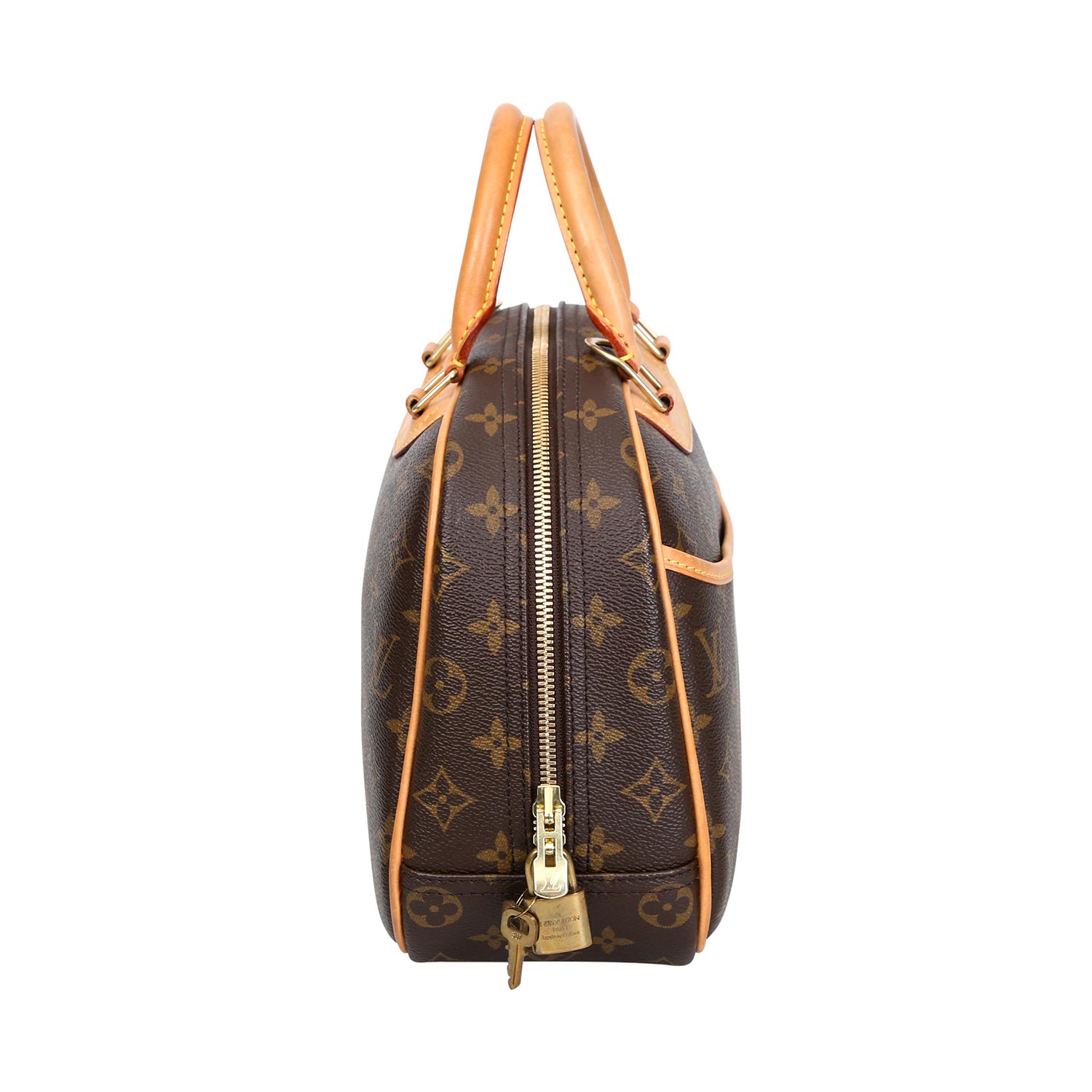 LOUIS VUITTON Henkeltasche "TROUVILLE", Koll.: 2005.Monogram Canvas Serie, als Kosmetik-Tasche - Image 3 of 7