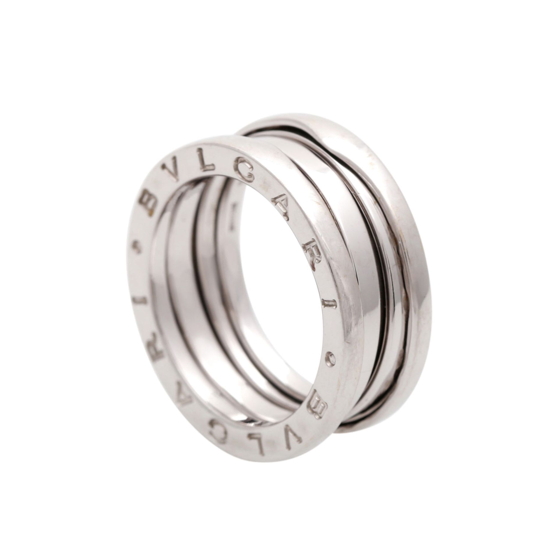 BULGARI beliebter Damenring "B. Zero 1"in WG 18K, NP: ca. 1.900 €, RW: ca. 53, B: ca. 8 mm. - Bild 4 aus 5