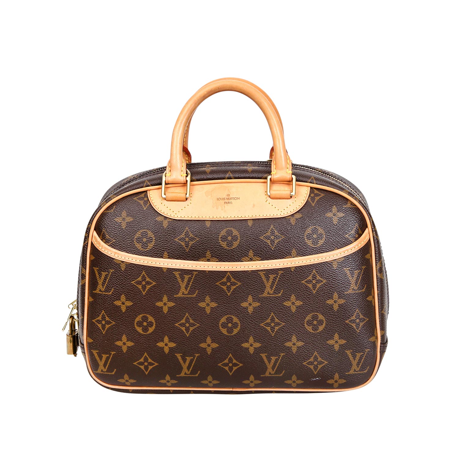 LOUIS VUITTON Henkeltasche "TROUVILLE", Koll.: 2005.Monogram Canvas Serie, als Kosmetik-Tasche