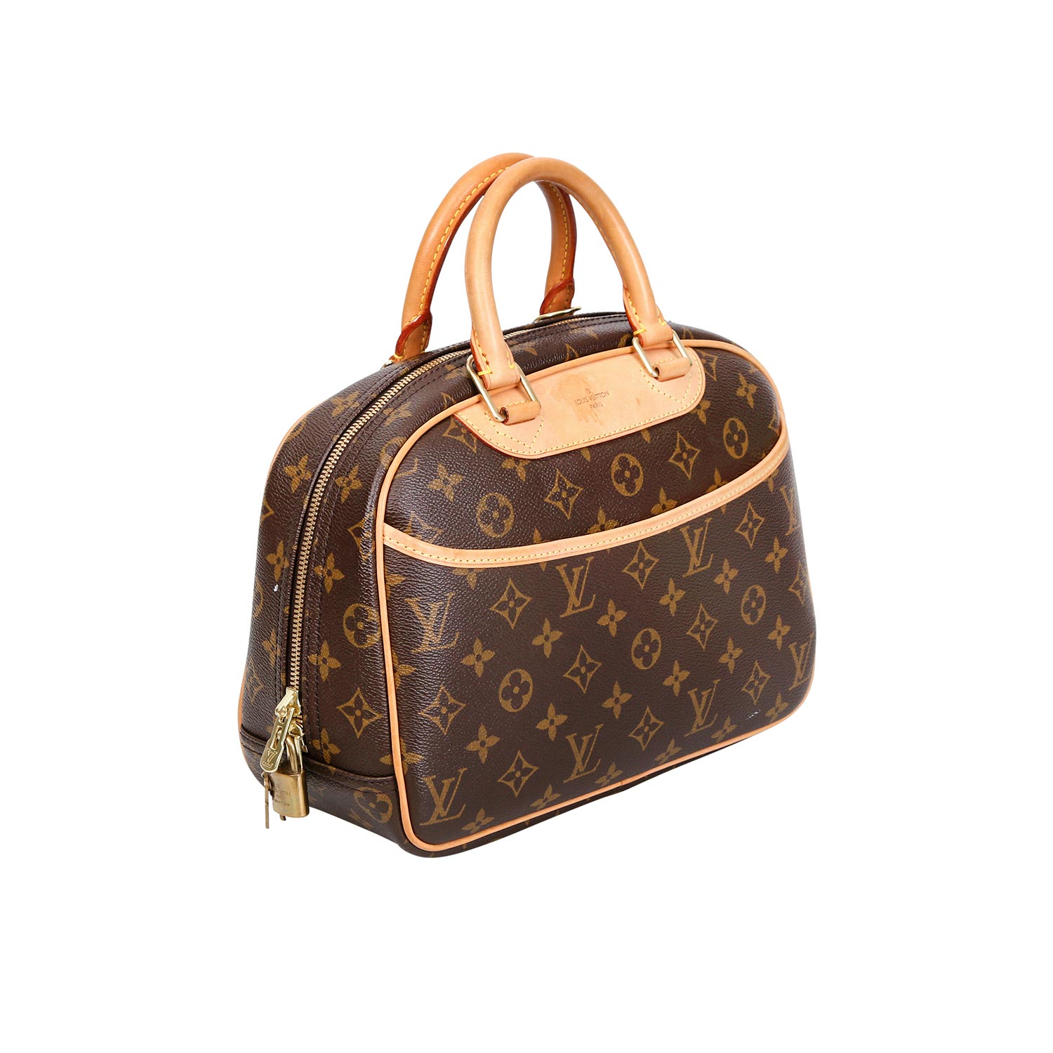 LOUIS VUITTON Henkeltasche "TROUVILLE", Koll.: 2005.Monogram Canvas Serie, als Kosmetik-Tasche - Image 2 of 7