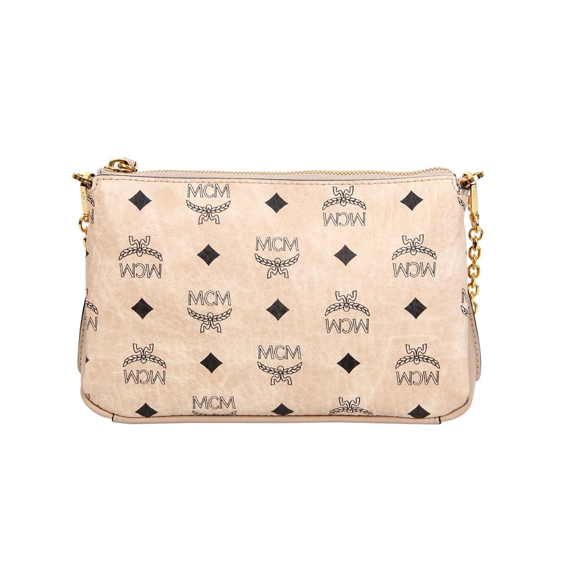 MCM Pochette "MILLIE", akt. NP.: 350,-€.Visetos Canvas Serie in Nude mit schwarzem Logo-Design. - Bild 4 aus 6