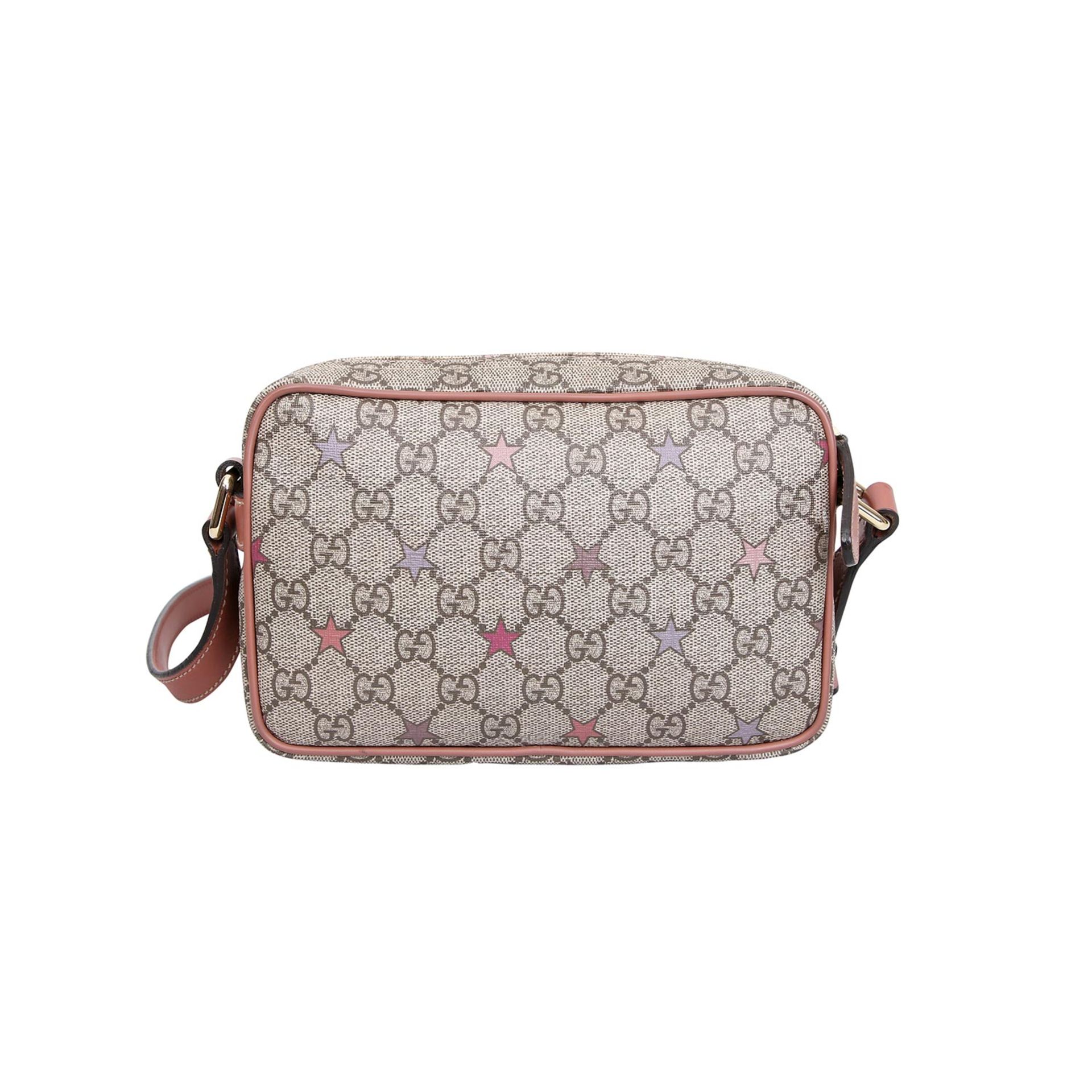 GUCCI Umhänge-Pochette.NP. ca.: 450,-€. Zeitlsoes Format aus beschichtetem Canvas mit Guccissima- - Bild 4 aus 6