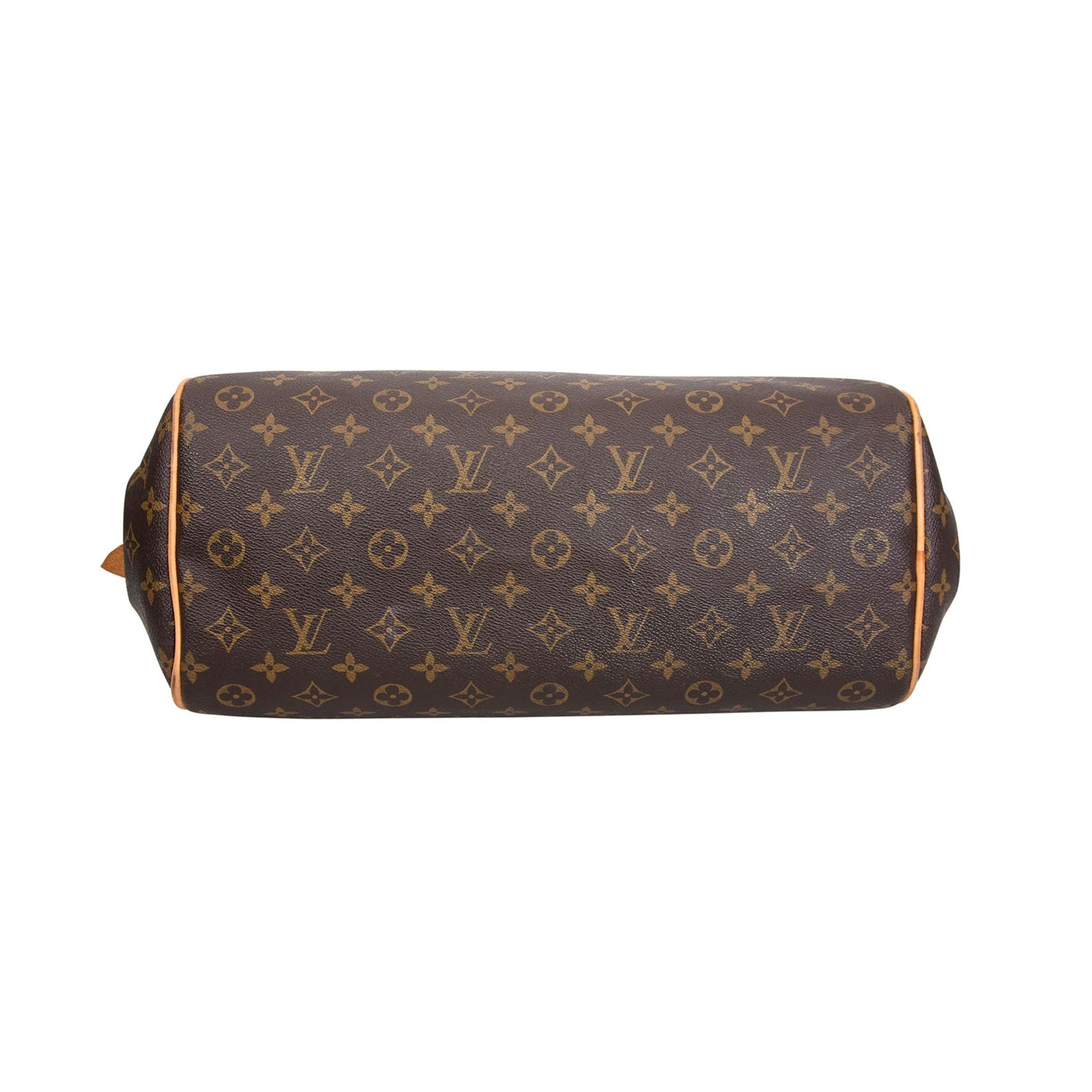 LOUIS VUITTON Schultertasche "MONTOGRUEIL PM".Koll. 2008. Monogram Canvas Serie, Lederdetails und - Bild 6 aus 6