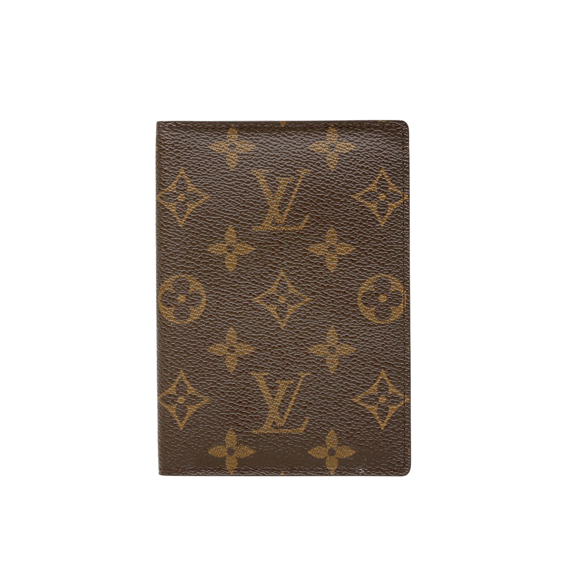 LOUIS VUITTON Reisepassetui, Koll. 2002.Akt. NP.: 225,-€. Monogram Canvas Serie, aufklappbares