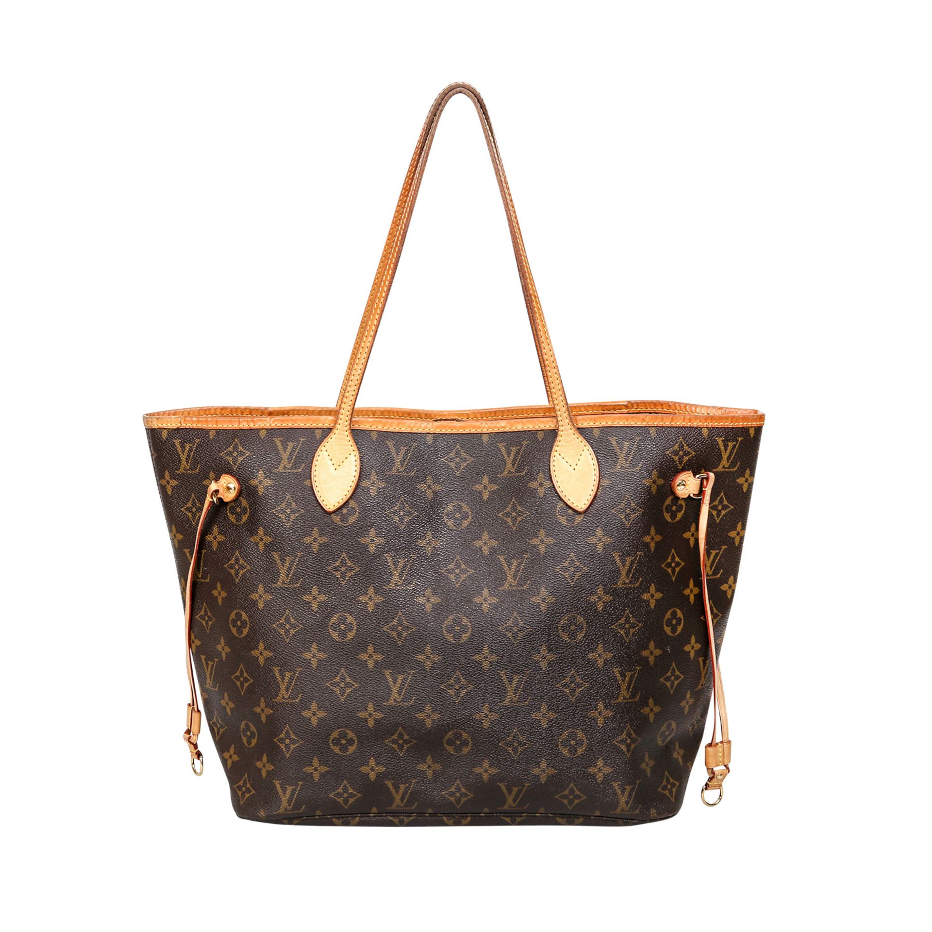 LOUIS VUITTON Shopper "NEVERFULL MM",Koll.: 2008.Akt. NP.: 990,-€. Monogram Canvas Serie mit