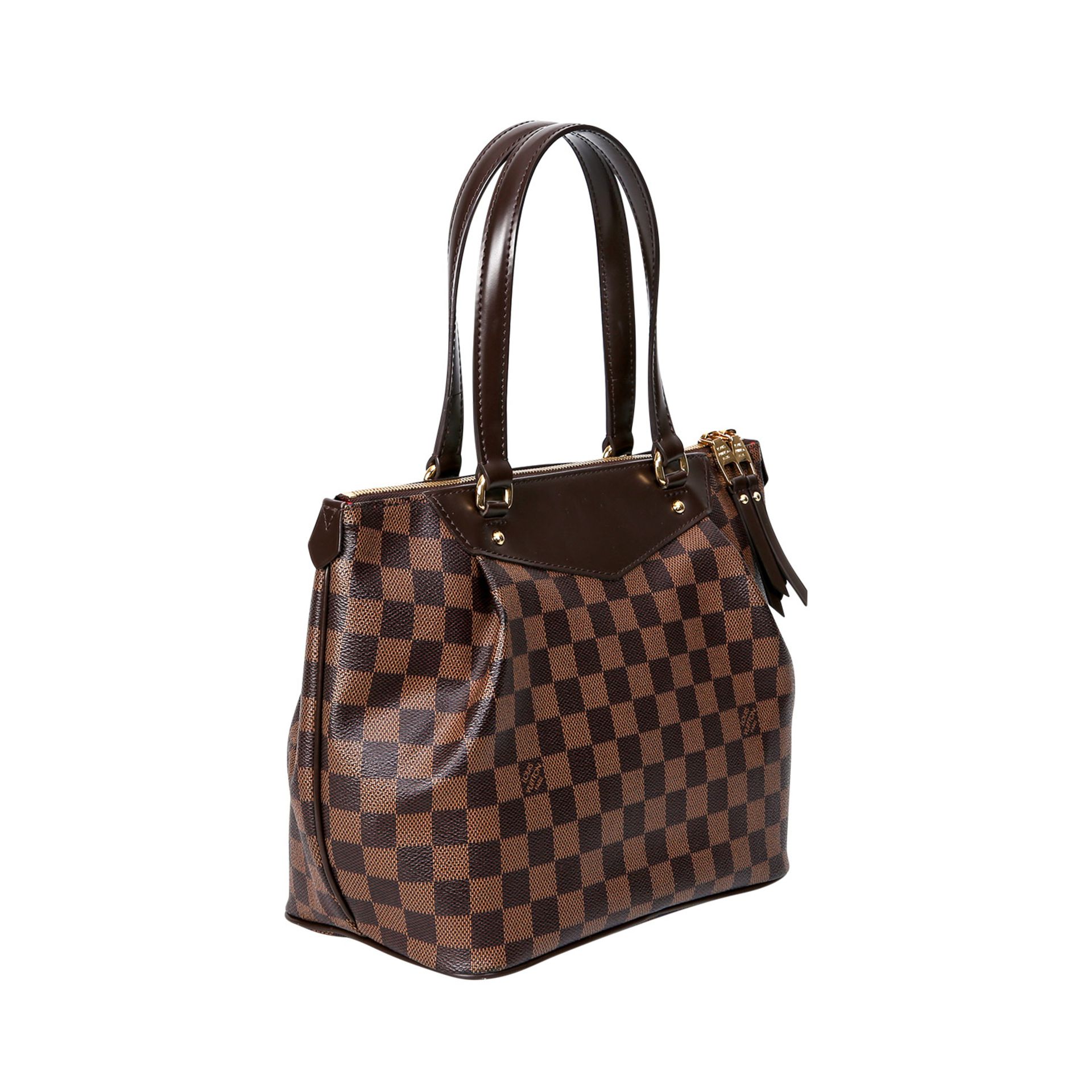 LOUIS VUITTON Henkeltasche "WESTMINSTER", Koll.: 2011.Damier Ebene Serie aus Canvas mit goldfarbener - Bild 2 aus 6