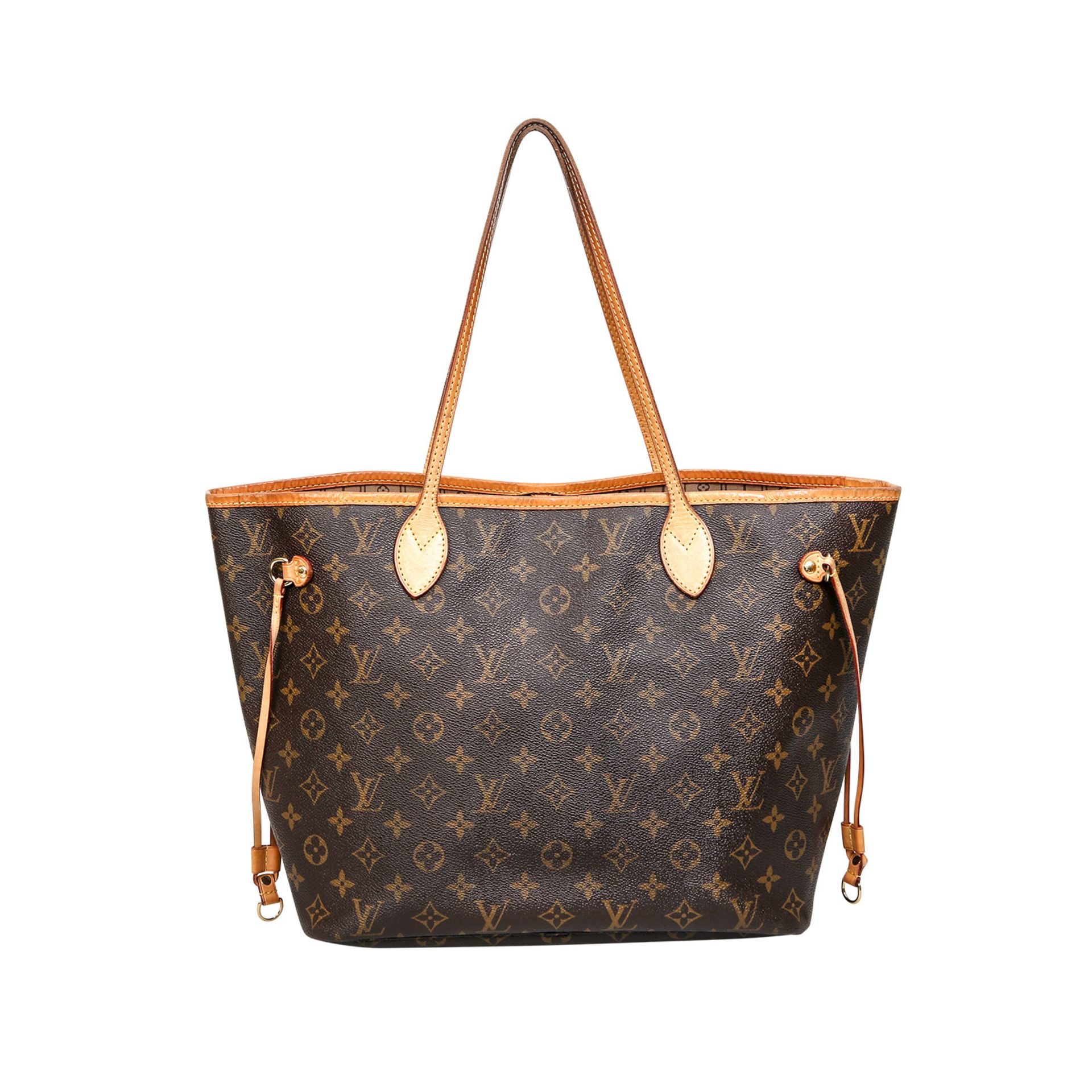 LOUIS VUITTON Shopper "NEVERFULL MM",Koll.: 2008.Akt. NP.: 990,-€. Monogram Canvas Serie mit - Bild 4 aus 6