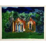 § John Piper (British, 1903-1992). The red house, Painswick, Gloucestershire. Limited edition