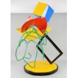 Ron Tatro, American, Modern contemporary abstract metal sculpture, signed and dated 1987 to base.