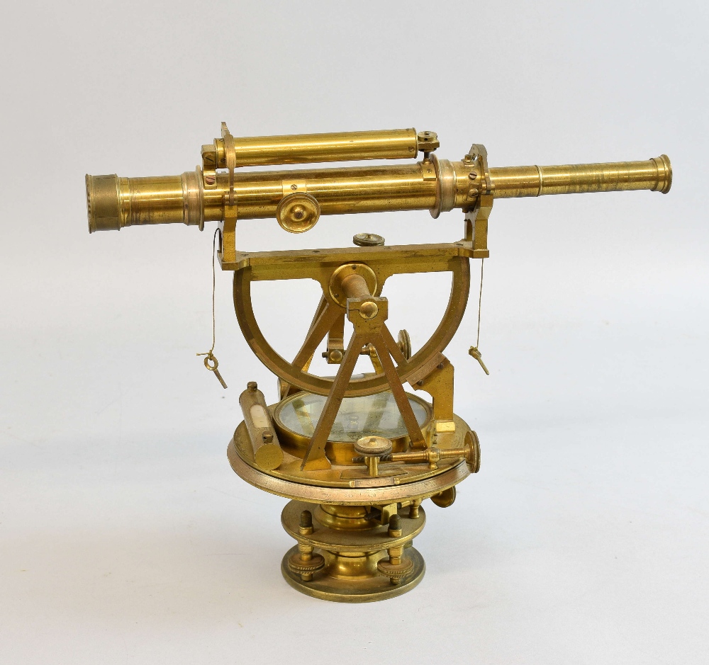 Harris & Co, 50 Holborn, London, Plane brass Theodolite (no serial number) Contained in Wood case