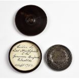 Defence of Gibraltar 1779-83, General Eliott’s Medal, silver, in turned wood seal box with