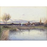 John Reginald Goodman(1878-) landscape signed watercolour 21cm x 29cm .