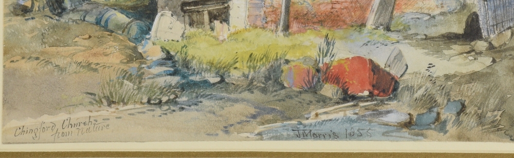 AMENDED DESCRIPTION - J Morris, pair of watercolours Chingford Old Church and Woodland Cottage - Image 3 of 8