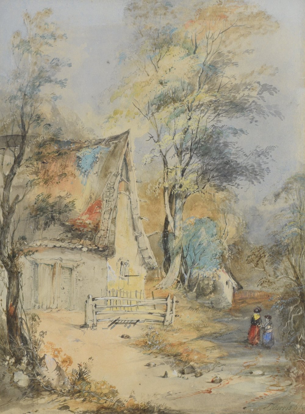 AMENDED DESCRIPTION - J Morris, pair of watercolours Chingford Old Church and Woodland Cottage - Image 6 of 8