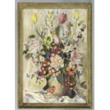 Phyllis Hibbert still life of flowers, watercolour signed, 64 x 40 cm .