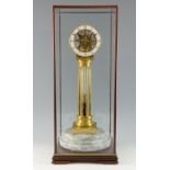 Early 20th century spring up fusee skeleton clock by William Smith Musselburgh, 54cm in later