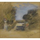 Hercules Brabazon Brabazon, 'Villa Arson', pastel, signed with initials, remnants of gallery label