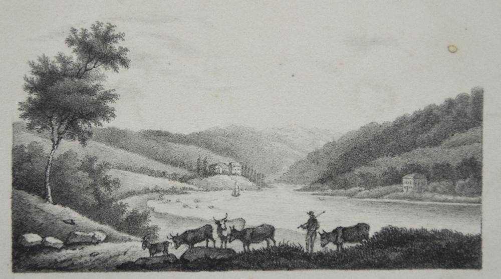 Collection of twenty 19th century Pencil drawings, landscapes architecture and portraits, unknown - Image 11 of 38
