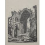 Collection of twenty 19th century Pencil drawings, landscapes architecture and portraits, unknown