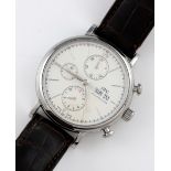 IWC Gentleman's Portofino Chronograph wrist watch, stainless steel case, numbered, automatic