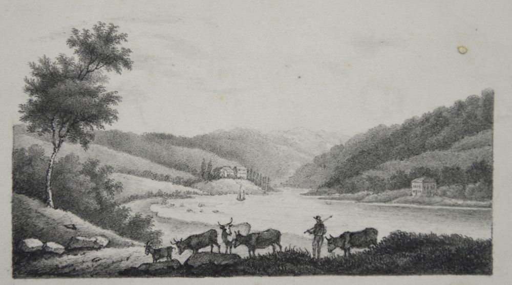 Collection of twenty 19th century Pencil drawings, landscapes architecture and portraits, unknown - Image 12 of 38