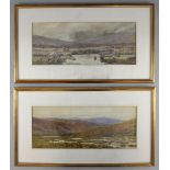 William Snell Morrish (1844-1917),watercolour Dartmoor landscape, signed bottom left, framed, and