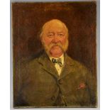 Wallace R. Hester (1866-c.1923) portrait of a gentleman, oil on canvas, signed and dated 17. 50cm