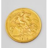 George V half sovereign 1914.