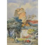 AMENDED DESCRIPTION - J Morris, pair of watercolours Chingford Old Church and Woodland Cottage